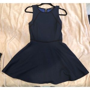 Blue skater dress